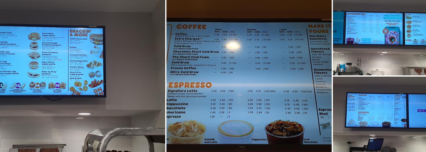 Dunkin' Menu