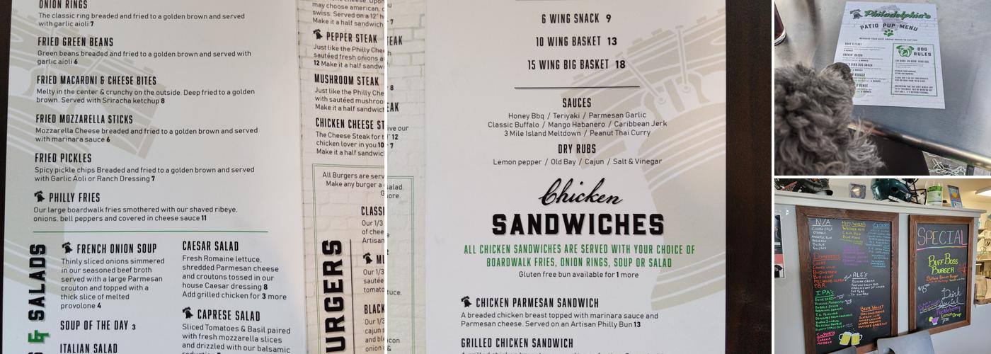 Philadelphias Menu