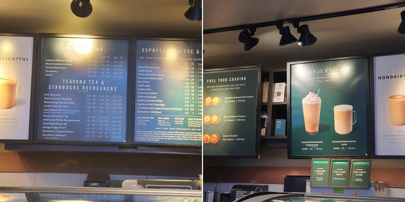 Starbucks Menu