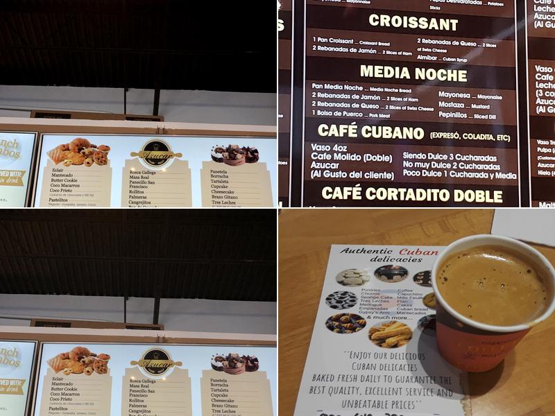 Azucar Menu