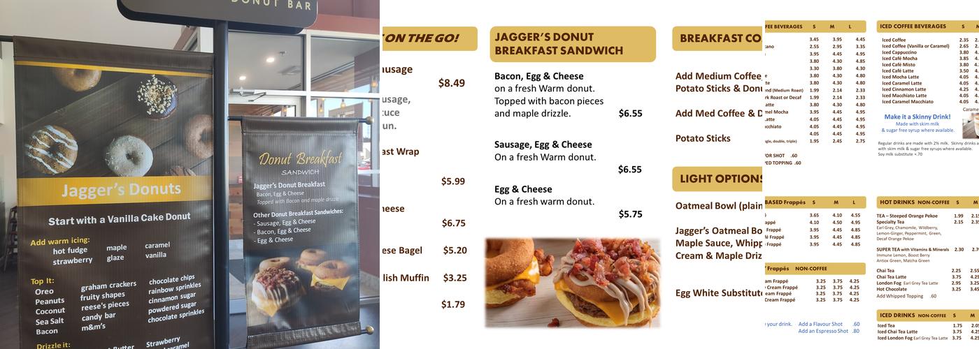 Jagger’s Cafe Menu