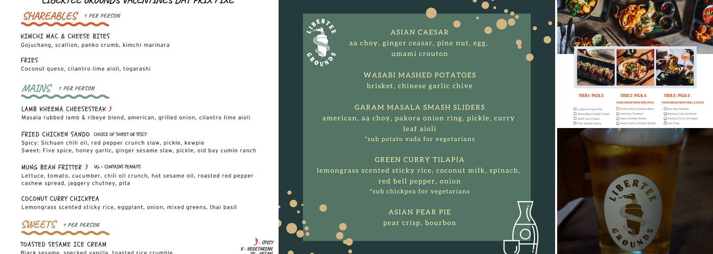 Libertee Grounds Menu