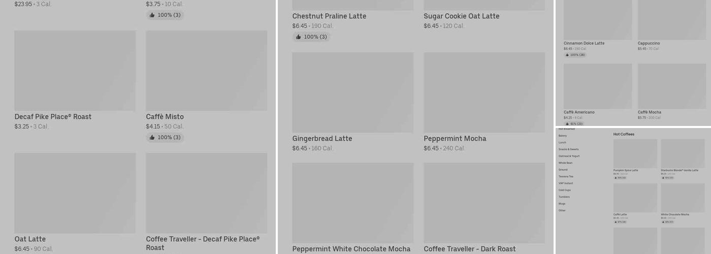 Starbucks Menu