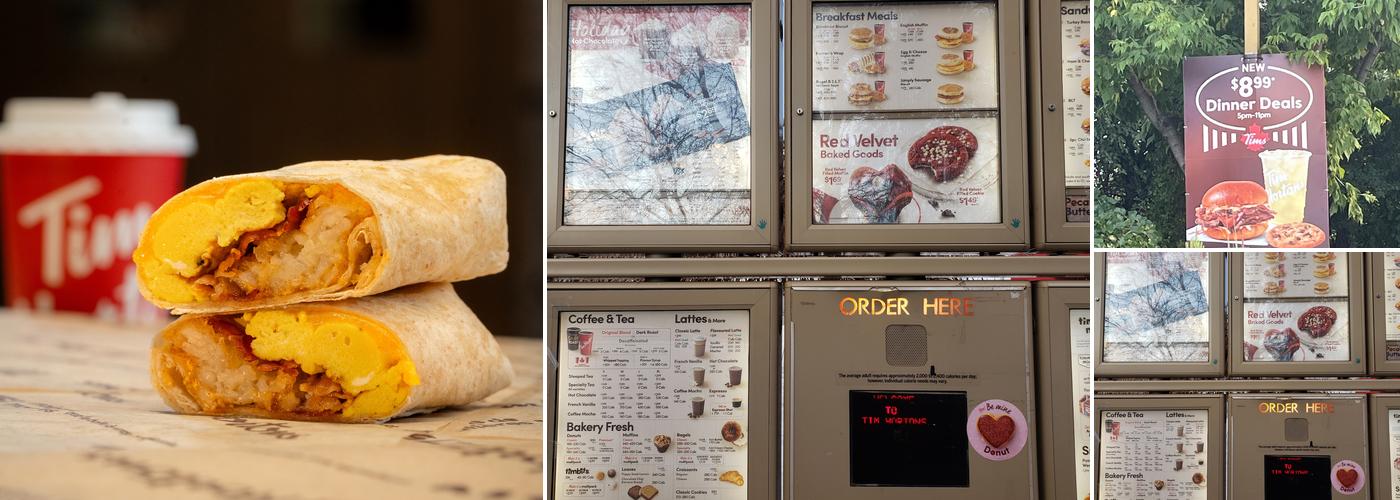 Tim Hortons Menu
