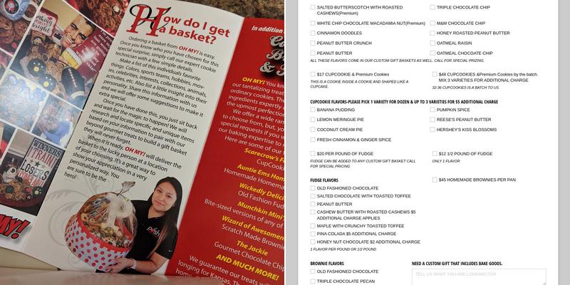 OH MY! Gourmet Bakery Menu