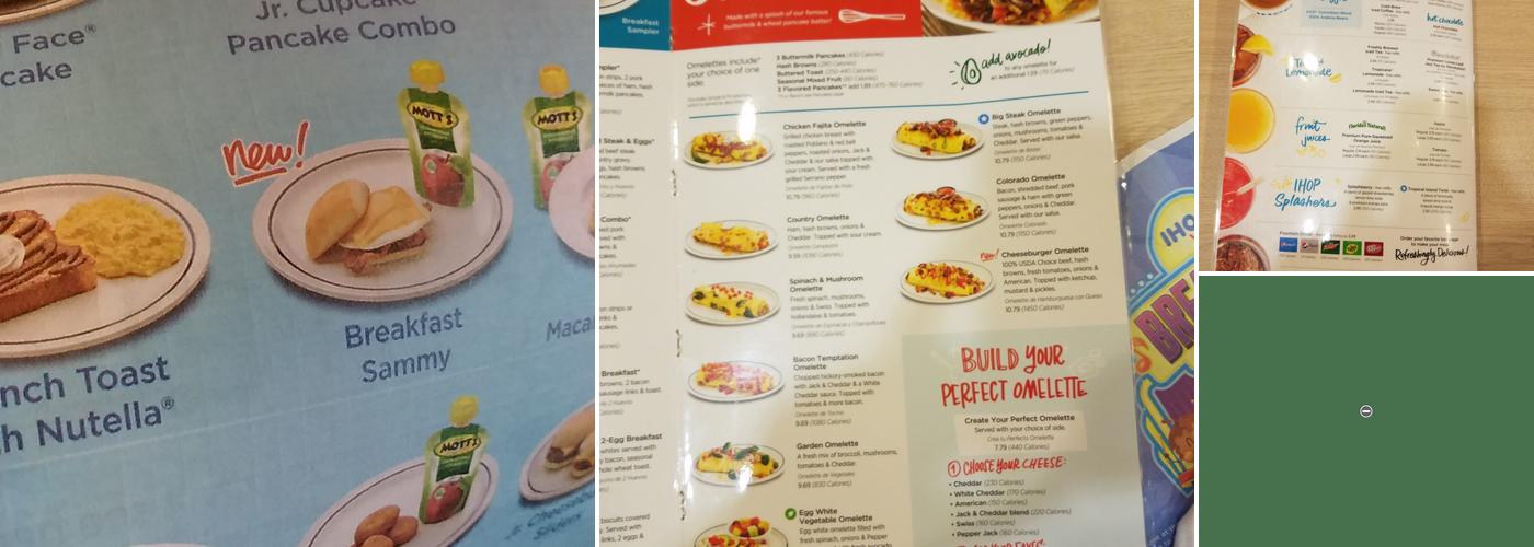 IHOP Menu
