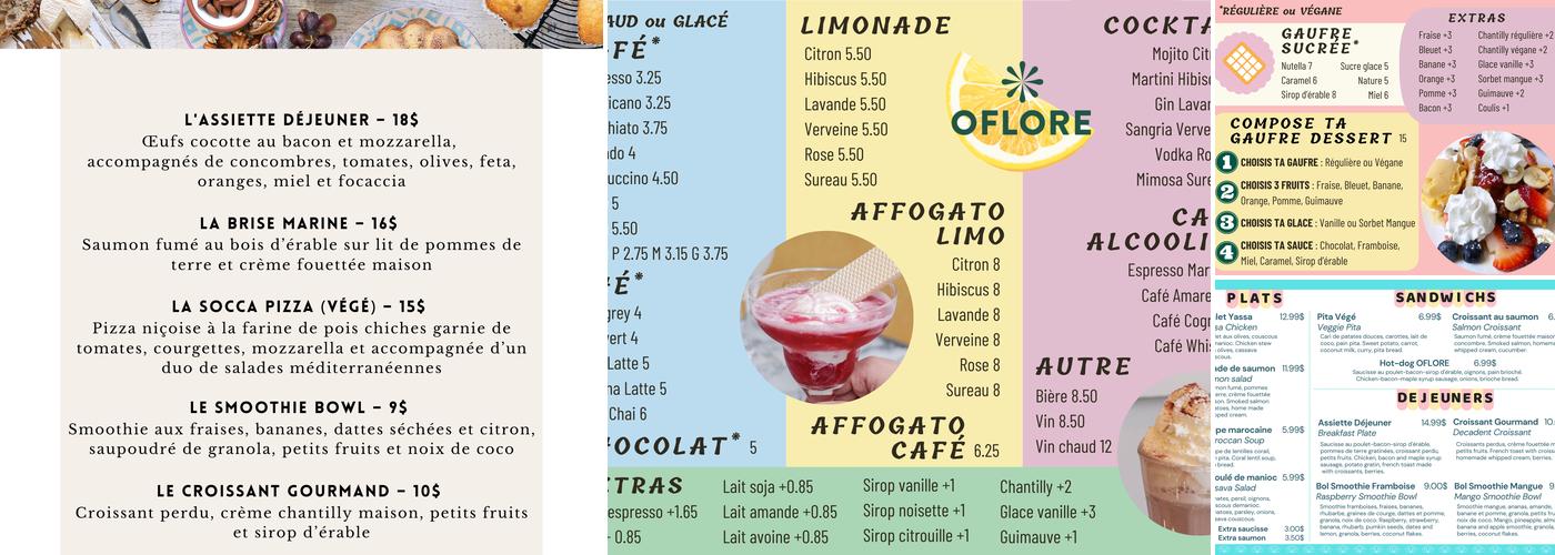 MAISON OFLORE Menu