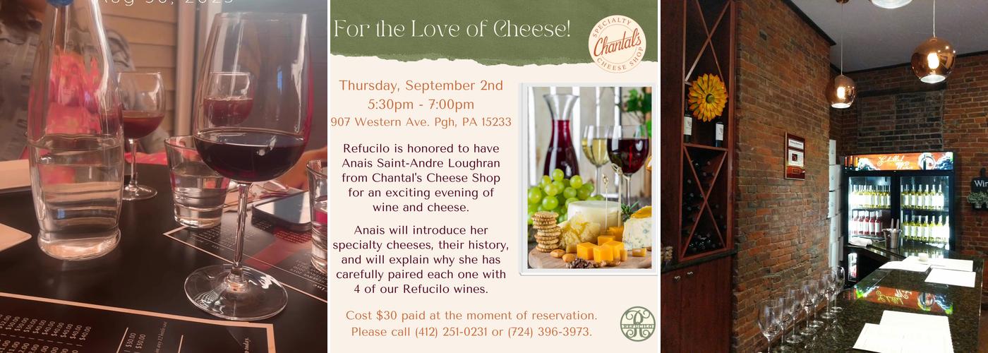 Refucilo Winery Menu