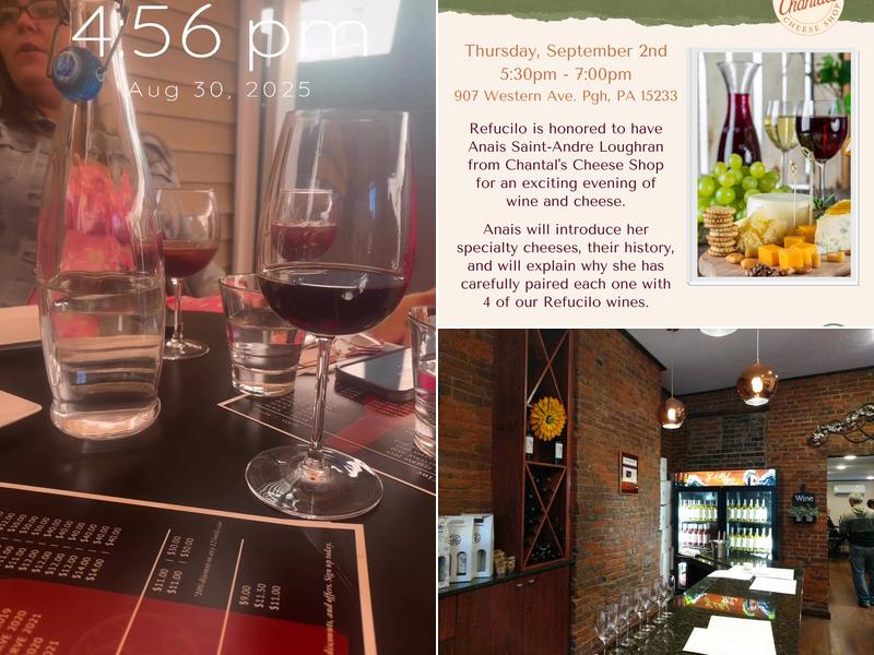 Refucilo Winery Menu