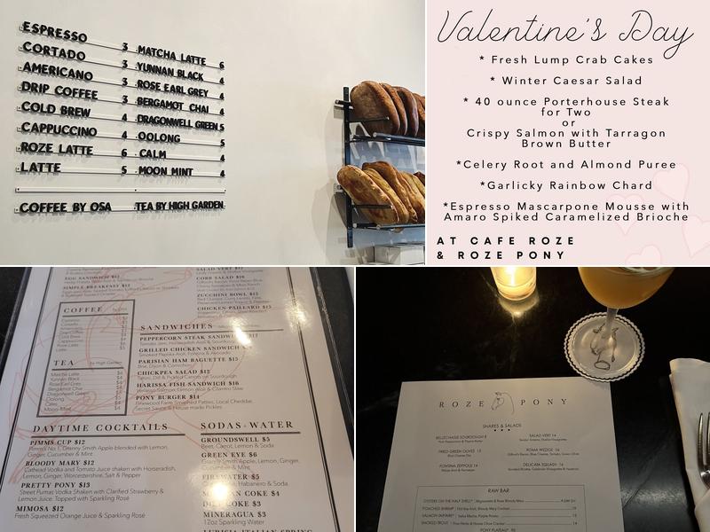 Roze Pony Menu