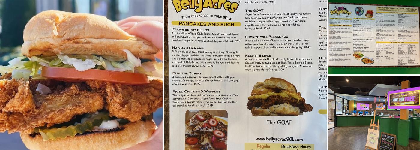 Belly Acres Menu
