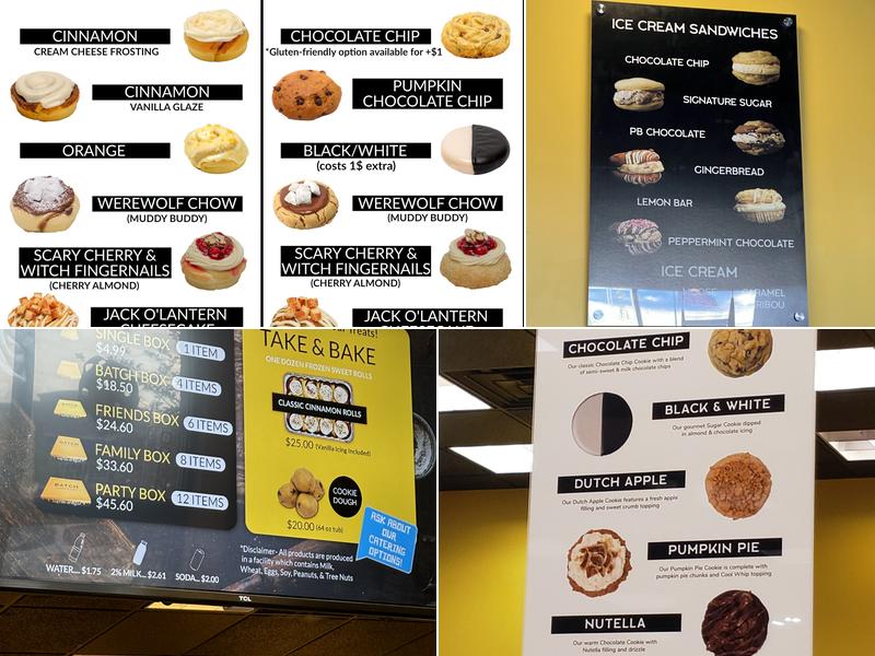 Batch Baked Goods Menu