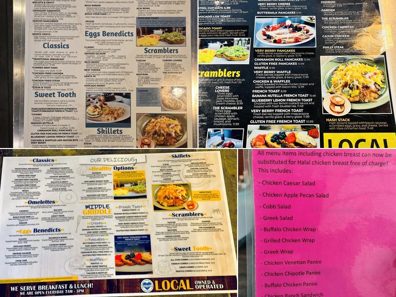 Scrambler Cafe Murphy Menu