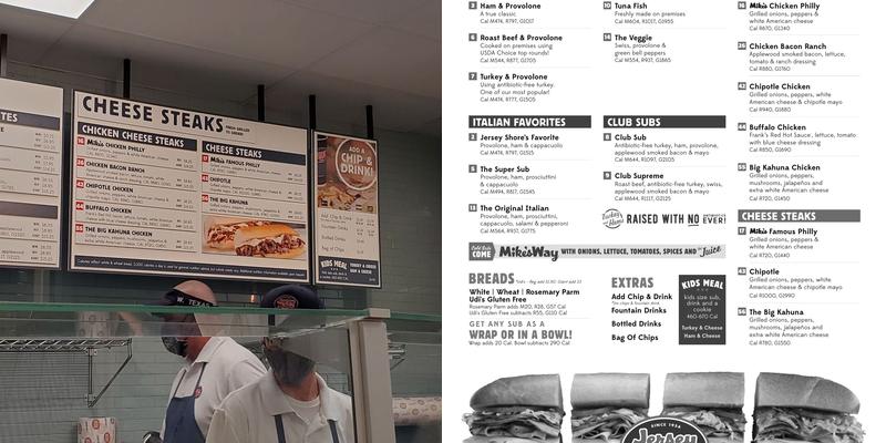 Jersey Mike's Subs Menu