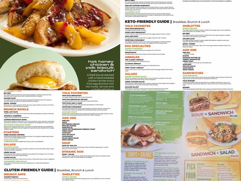 The Toasted Yolk Menu