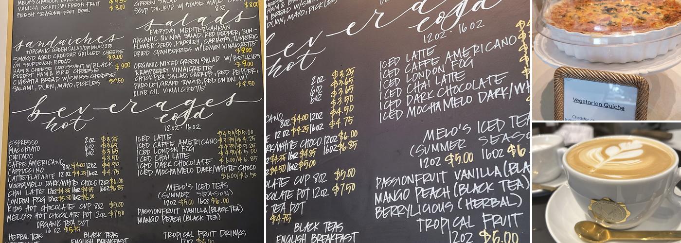 Melo Patisserie Menu