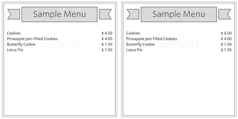Tachia Bakery and Deli Menu