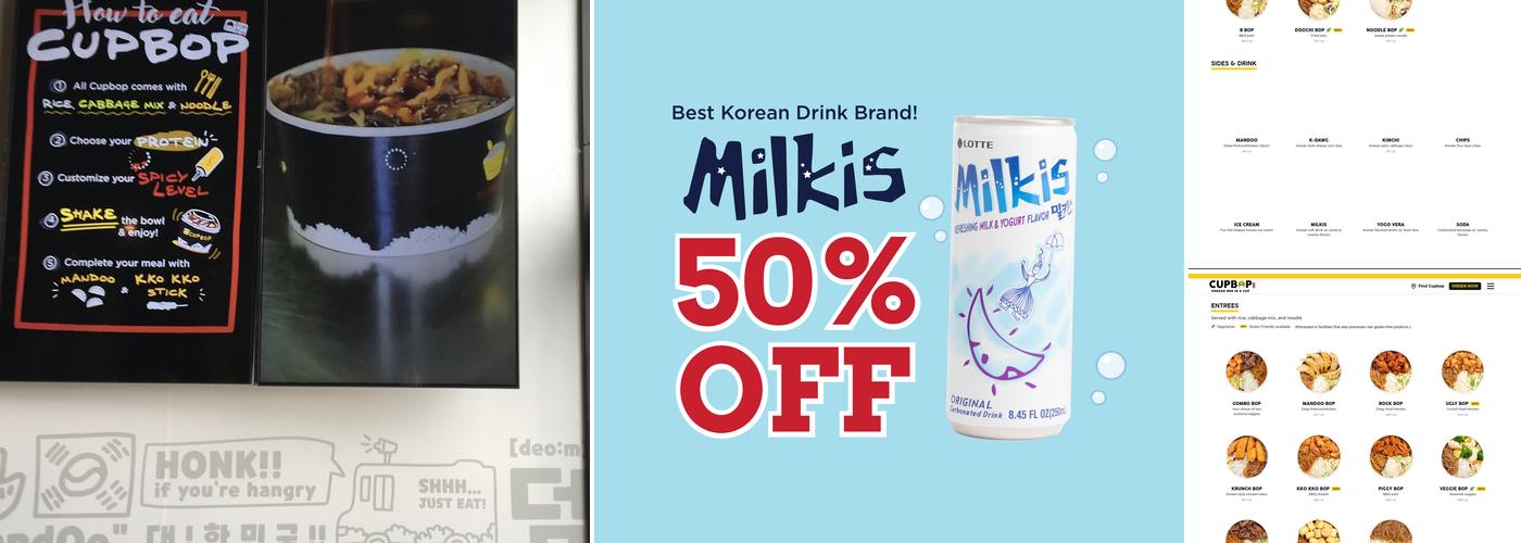 Cupbop - Korean BBQ in a Cup Menu