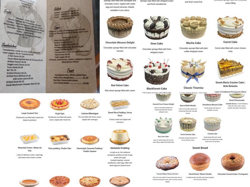 Caldense Bakery Menu