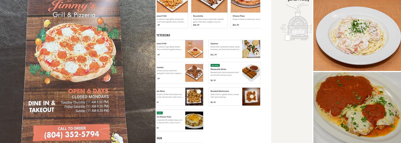 Jimmy's Grill And Pizzeria Menu