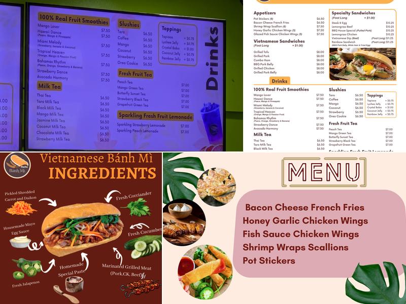 Hello Banh Mi Kirkland Menu