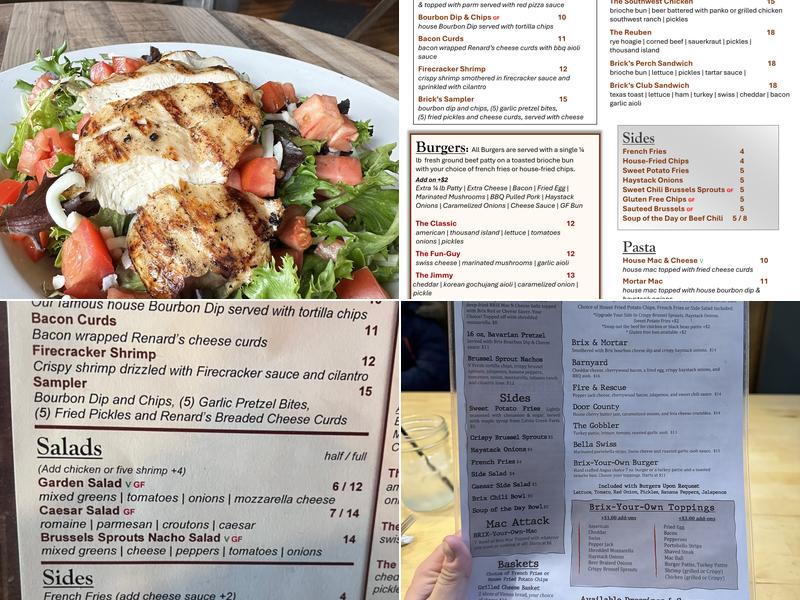 Brick's Downtown Bar & Grill Menu