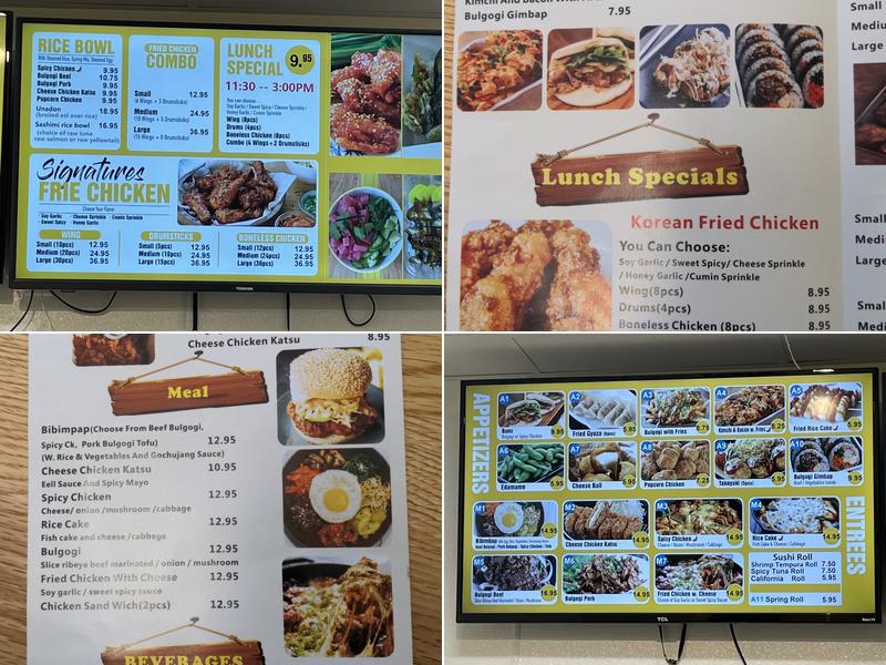 Chick Fun Menu