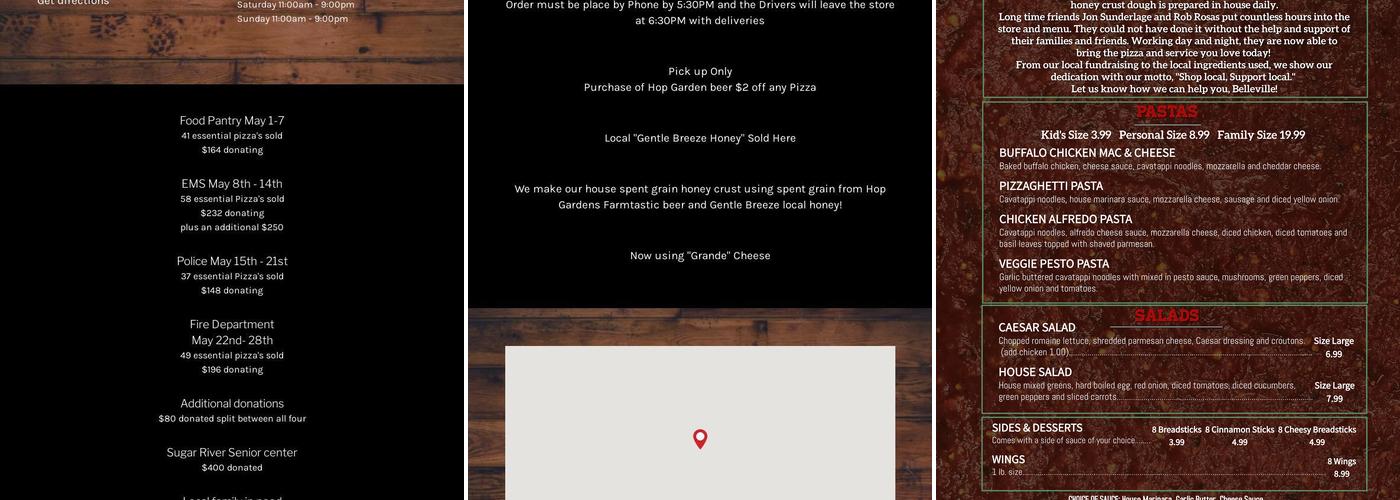 JonnyO's Pizzeria Belleville Menu