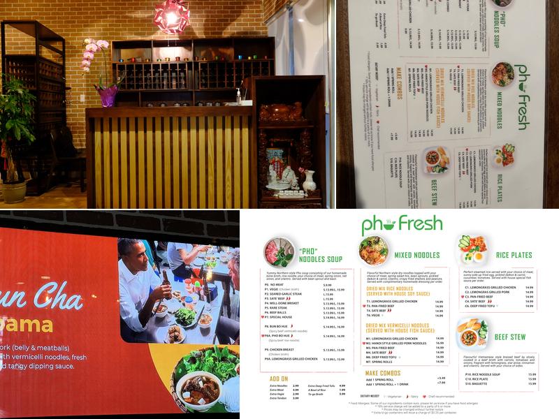 Pho Fresh Menu