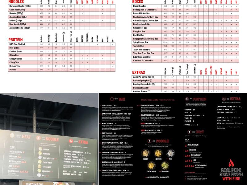Noodlebox Menu