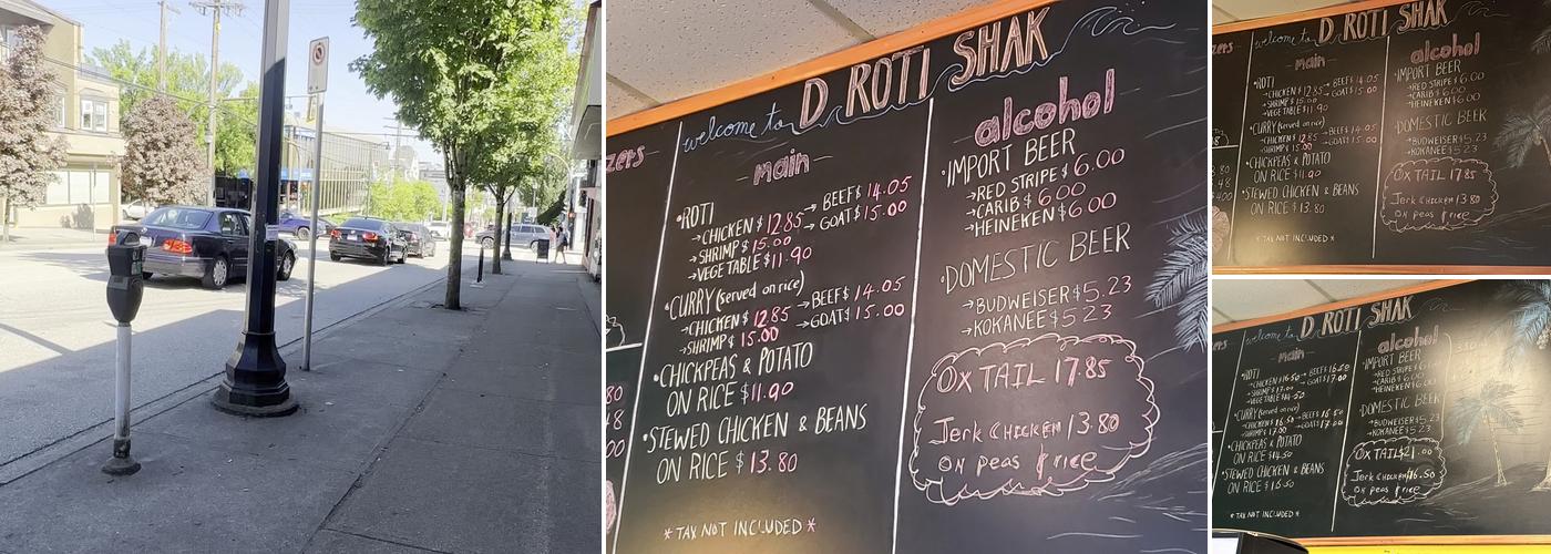 D ROTI SHAK Menu