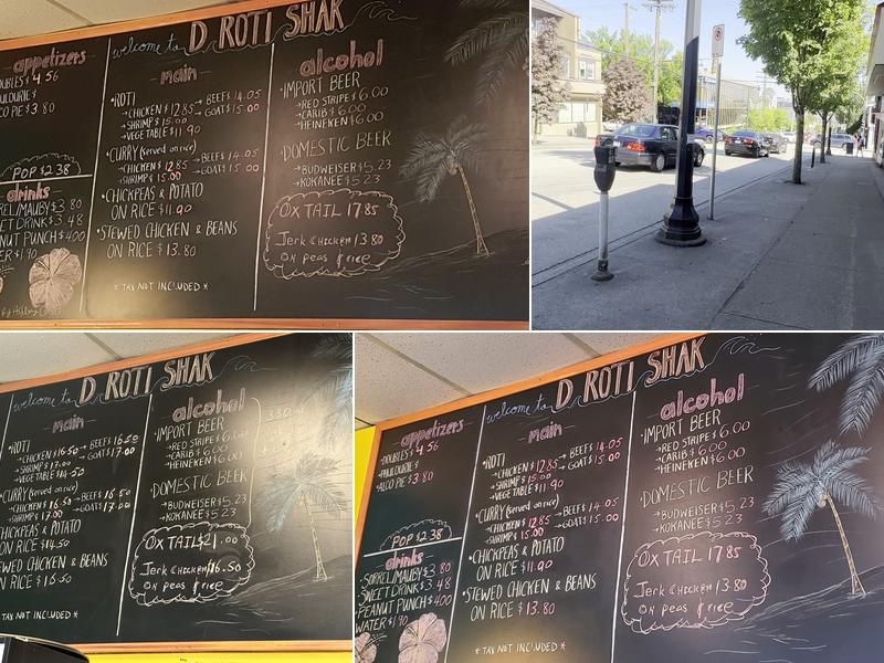 D ROTI SHAK Menu