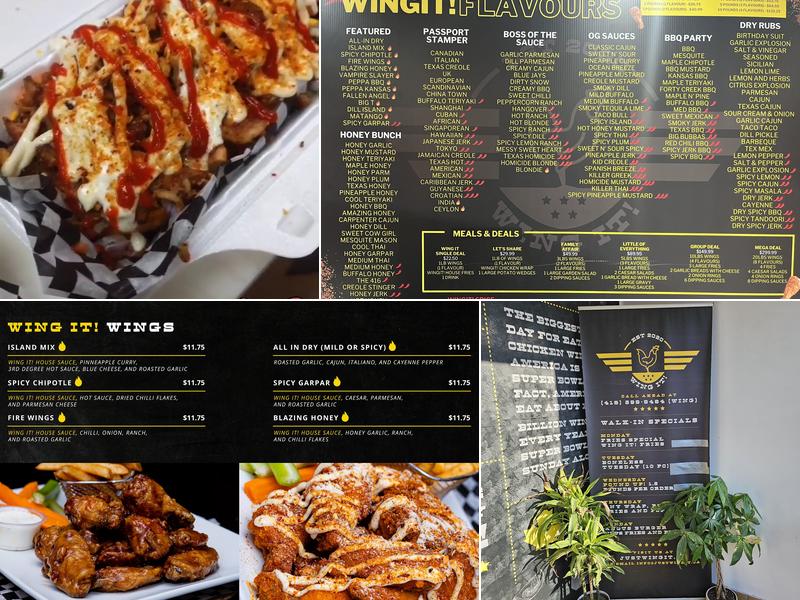 Wing it! Menu