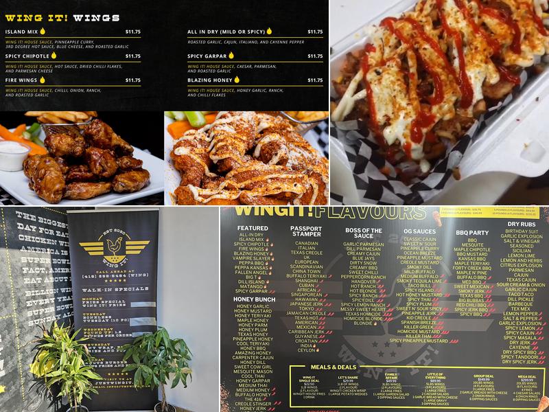 Wing it! Menu