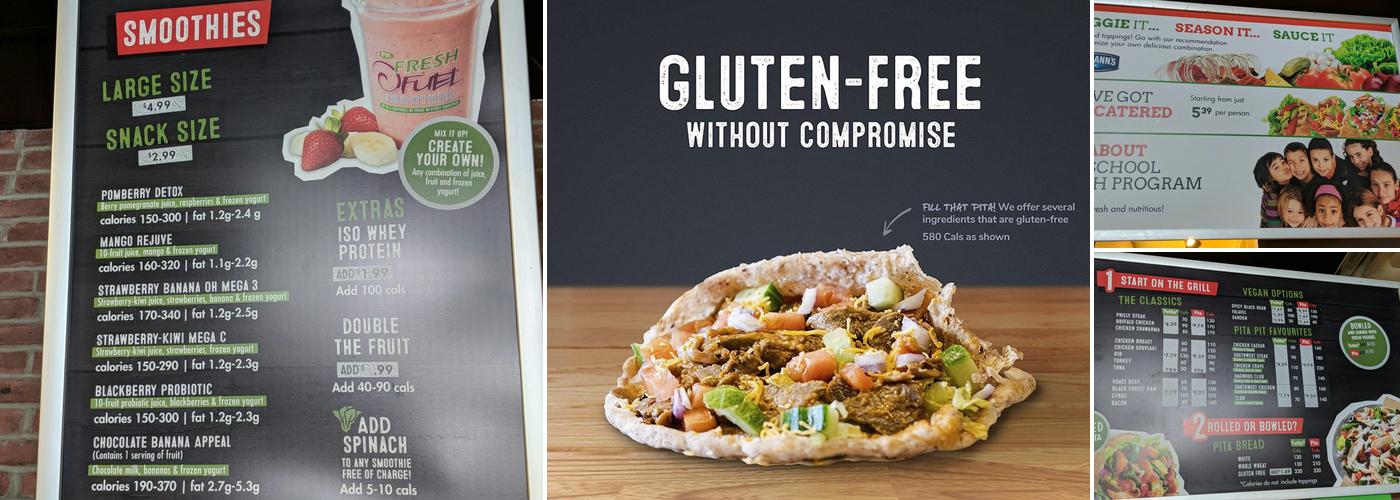 Pita Pit Menu