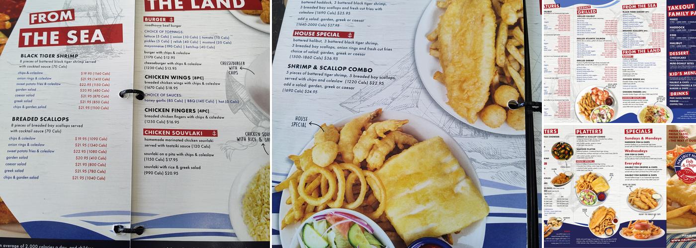 Halibut House Fish and Chips Menu