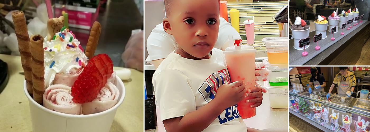 Moo's Rolled Ice Cream Menu