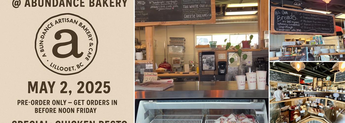 Abundance Artisan Bakery Menu