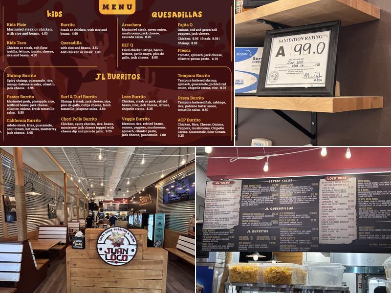 Juan Loco Menu