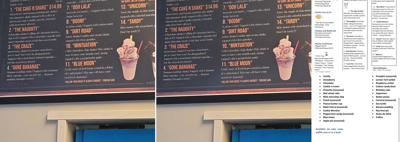 Cake 'n Shake Menu