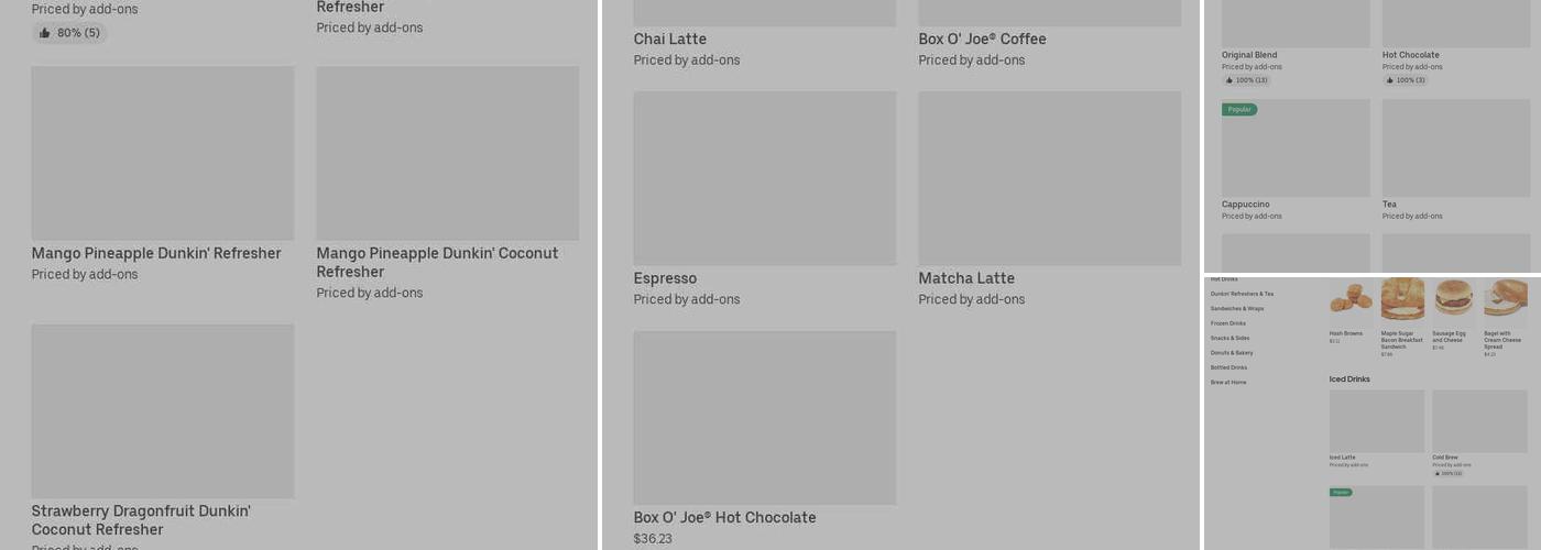 Dunkin' Menu