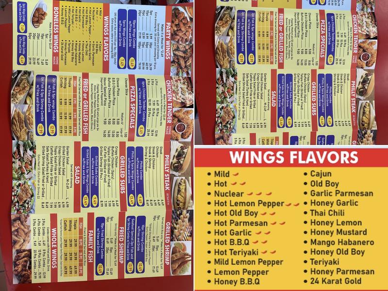 Best Wings & Pizza Menu