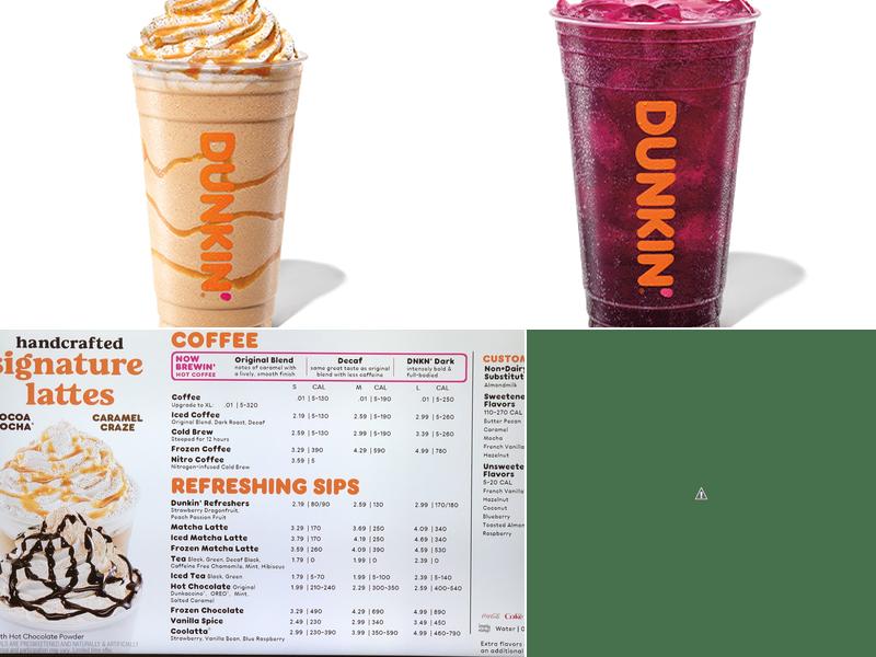 Dunkin' Menu