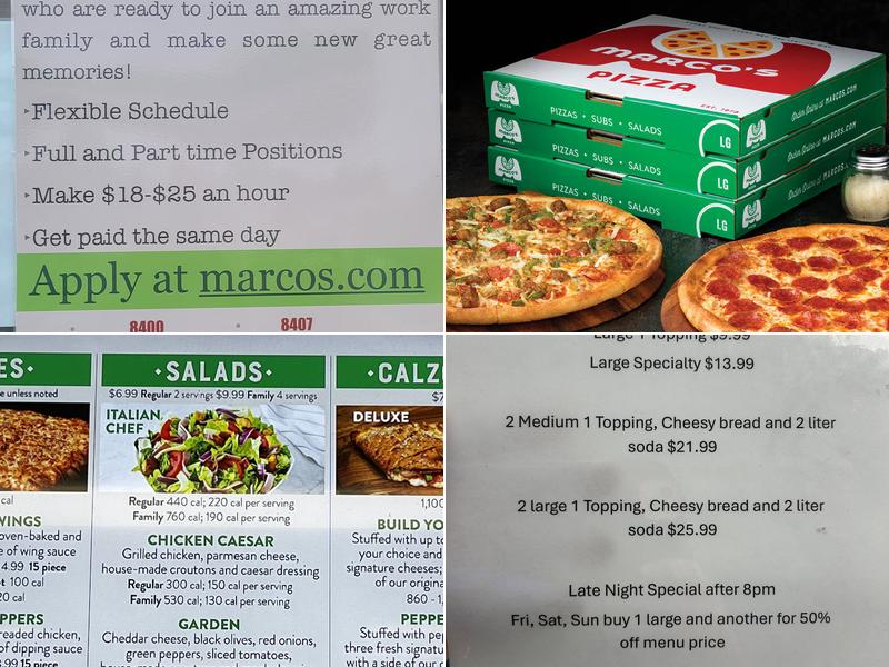 Marco's Pizza Menu