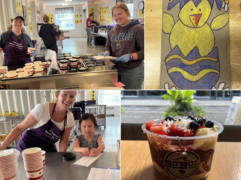 Tasty meal on the wheel