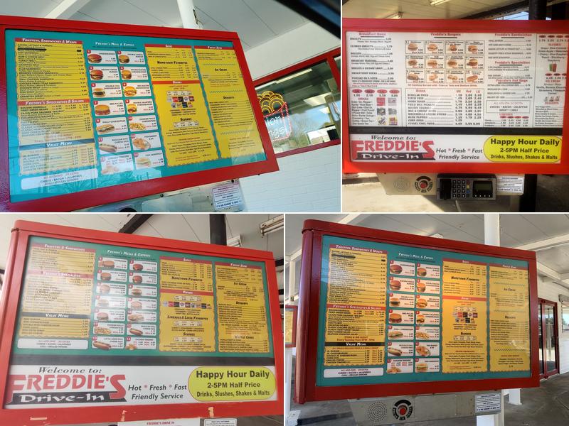 Freddies Menu