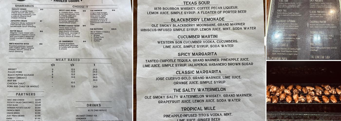 Harold Dean Smoked Goods Menu