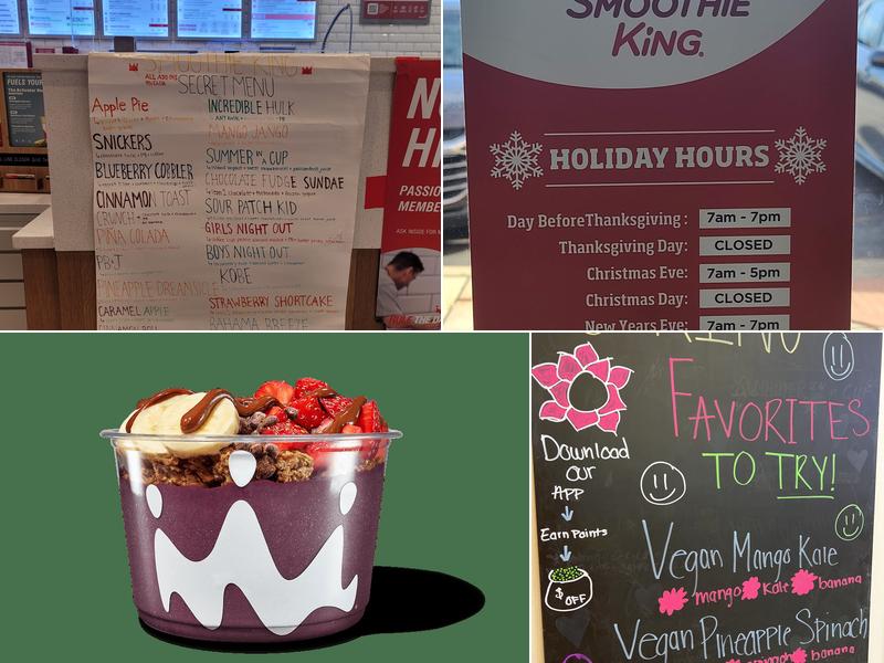 Smoothie King Menu