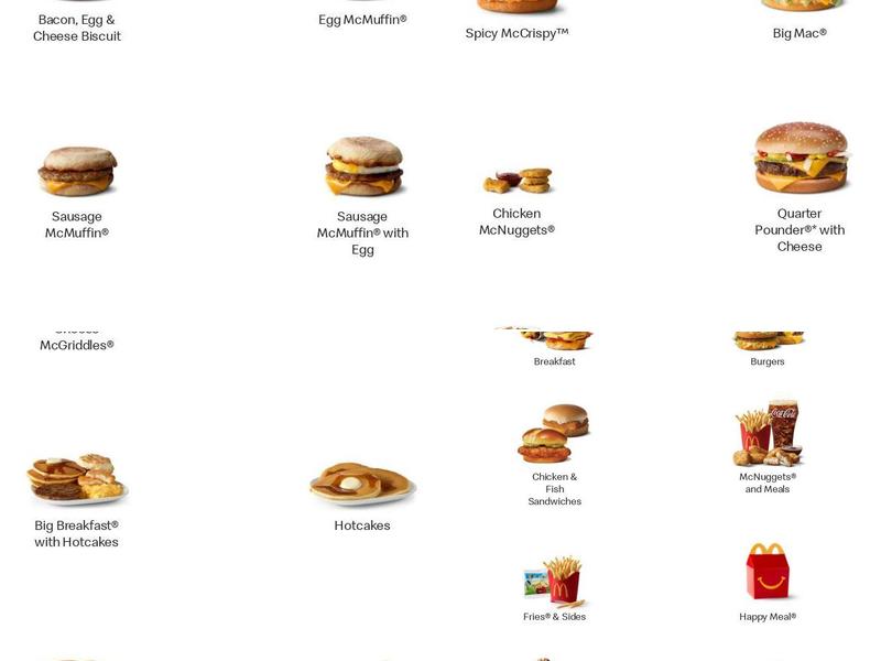 McDonald's Menu