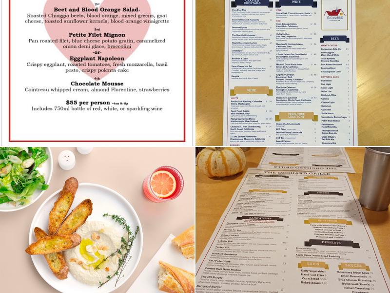 The Orchard Grille at Applecrest Farm Menu